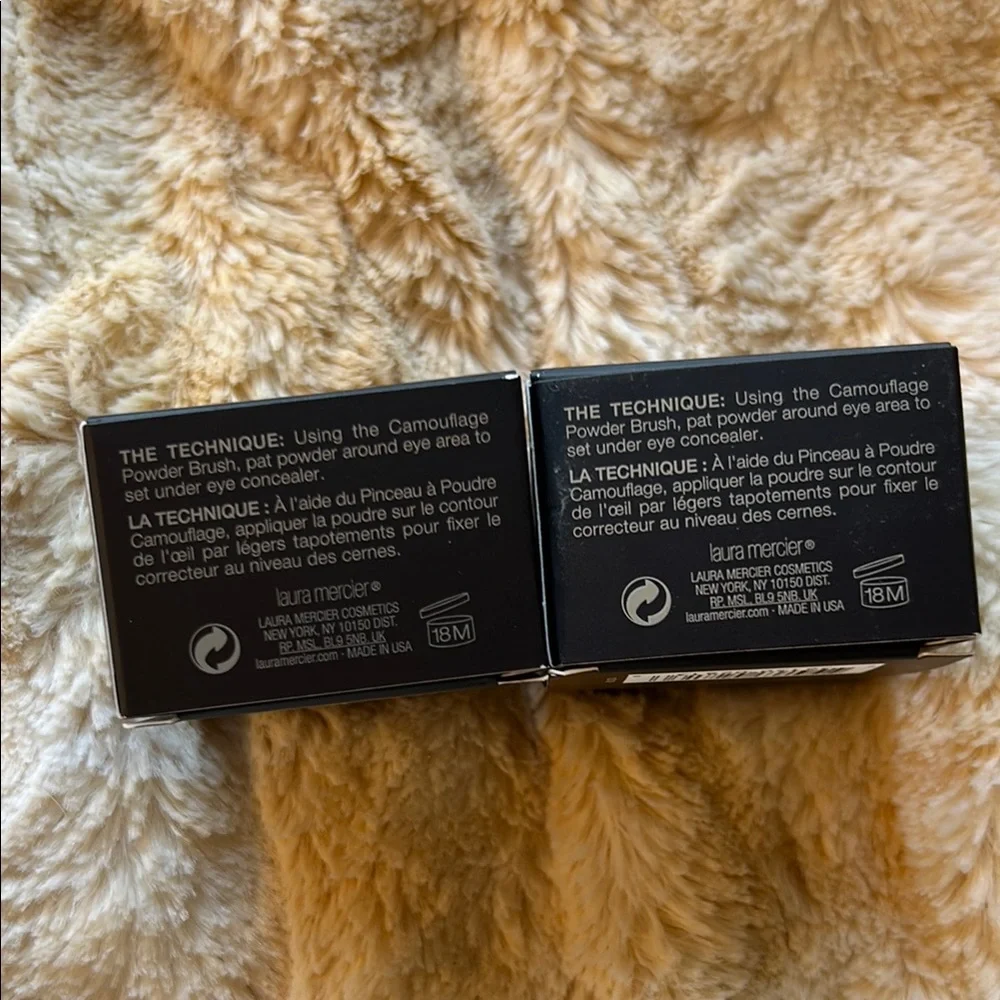Laura Mercier Black Setting Powder for a Flawless Finish BUNDLE OF 2